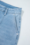 High Rise Relaxed Fit Porkchop Pockets Jeans