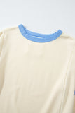Star Patchwork Exposed Seam Oversized Sweatshirt- 3 Colors