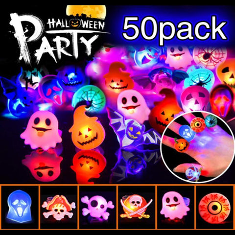 Halloween Light Up Rings