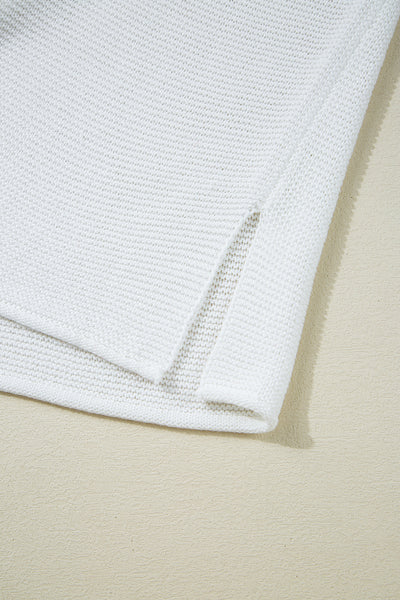 Solid Color Slit Hem Knit Top- 3 Colors