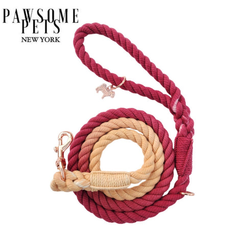 Rope Leash - Spanish Sunset