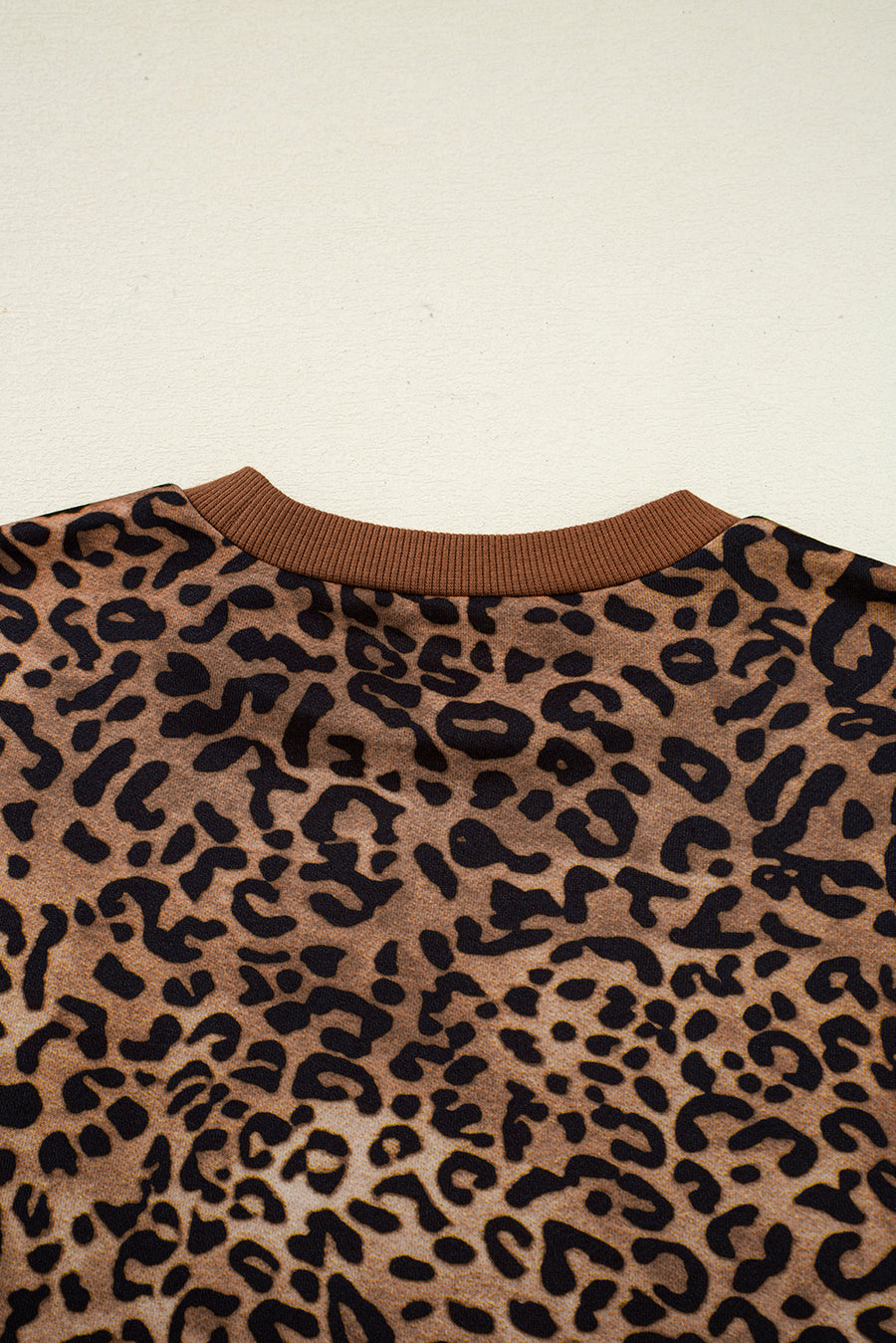 Leopard Print & Embroidered Bow Long Sleeve Top and Pants Set