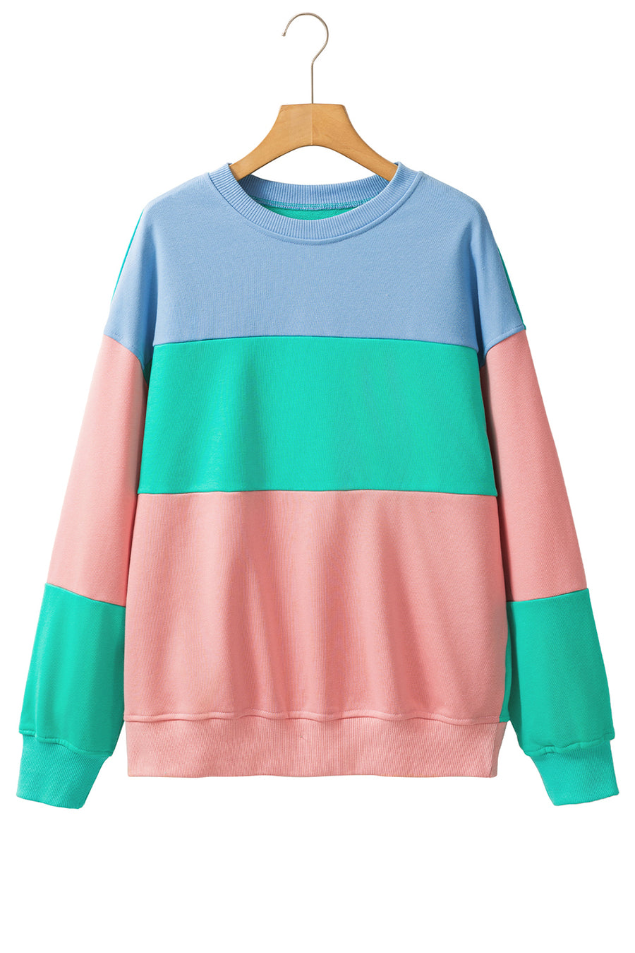 Color Block Drop Shoulder Sweatshirt- 4 Colors