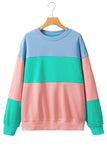 Color Block Drop Shoulder Sweatshirt- 4 Colors