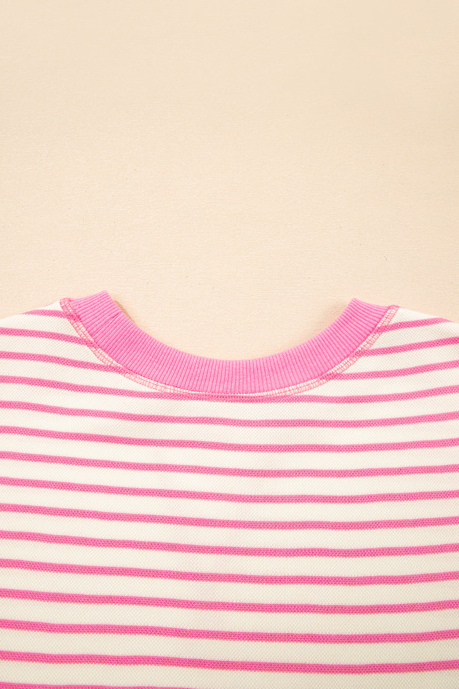 Striped Ruffle Sleeve Crew Neck T-Shirt- 3 Colors