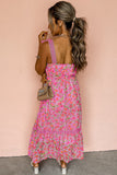 Floral Lace Tied Strap Empire Waist Maxi Dress- 2 Colors