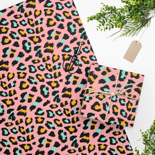 Retro Animal Print Wrapping Paper