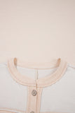 Button-Up Patchwork Pocket Short Sleeve Jumpsuit
