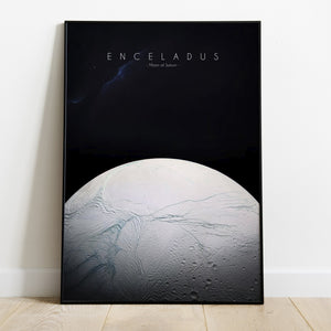 Enceladus Moon Poster- 4 Sizes