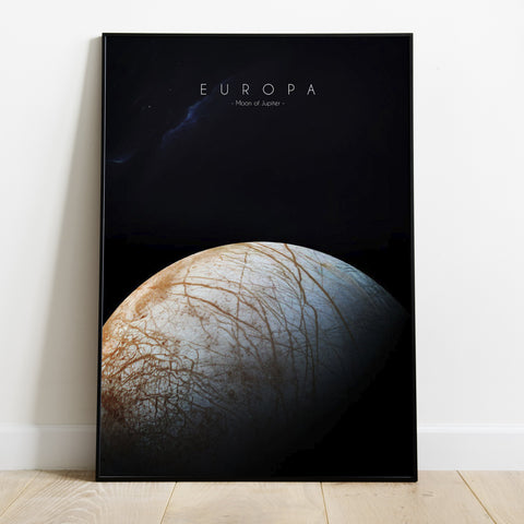Europa Moon Poster- 4 Sizes