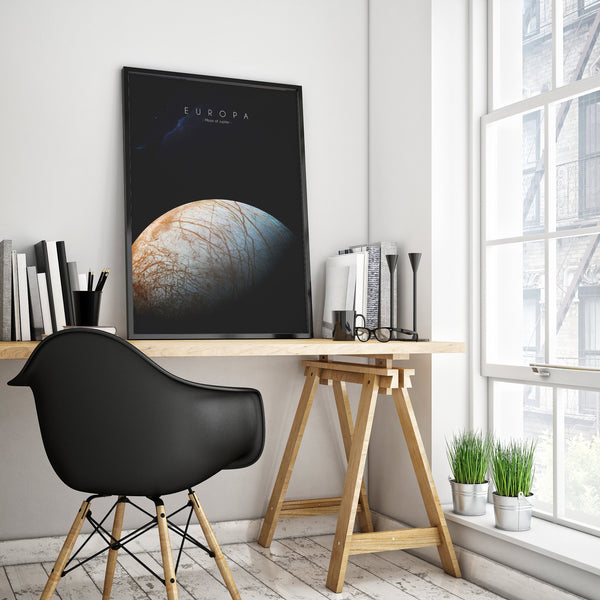 Europa Moon Poster- 4 Sizes