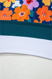 Floral Print Cutout Racerback High-Waist Tankini- 2 Styles