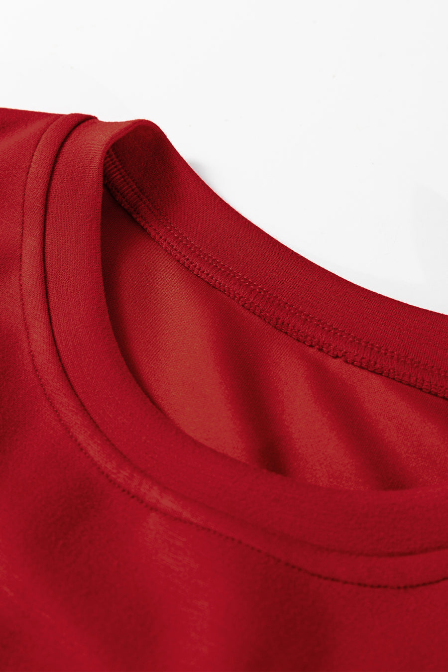 Solid Color Drop Shoulder Sweatshirt & Drawstring Mini Skirt Set- 2 Colors