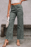Print Frayed Edge Wide Leg High-Waist Jeans- 7 Styles