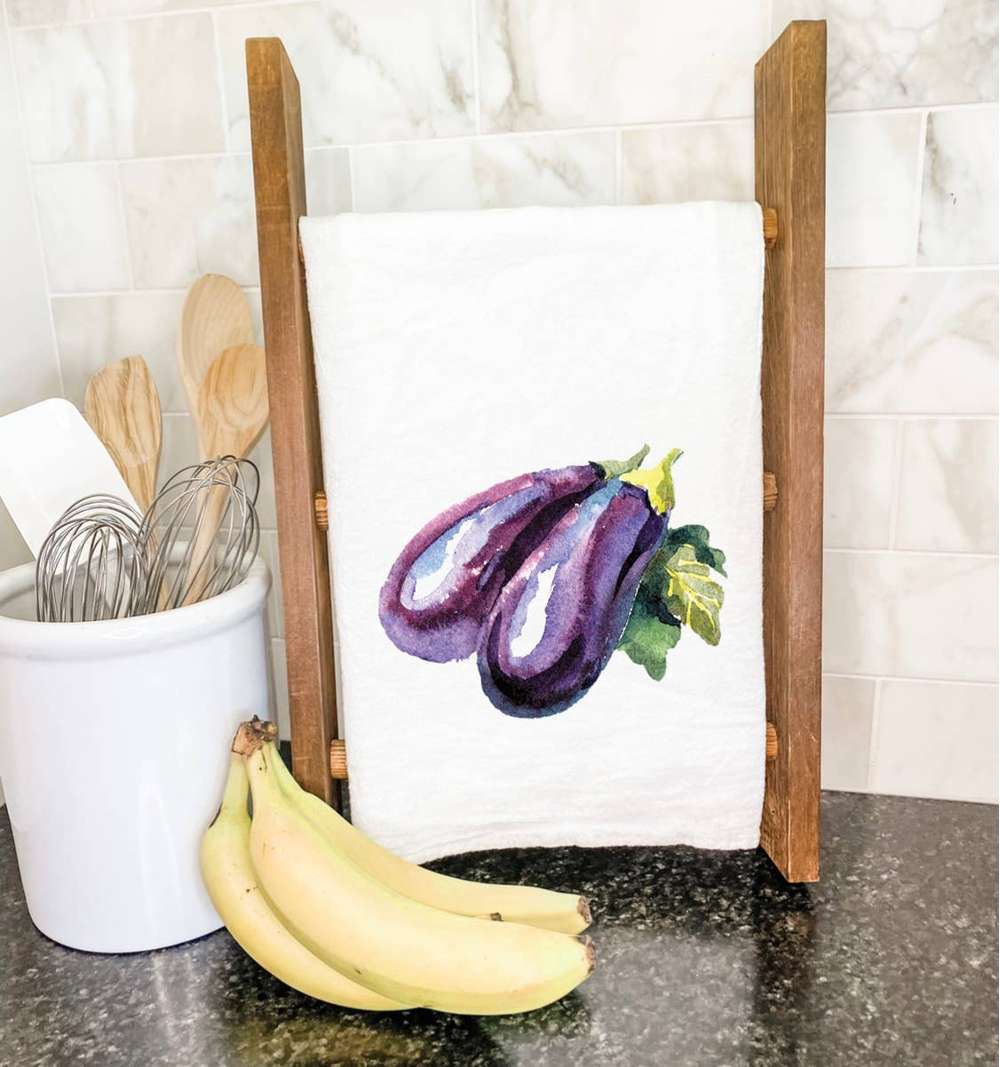 Eggplant - Cotton Tea Towel