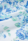 Floral Ruffle Sleeve Frilly Button-Up Blouse- 2 Colors