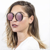 FARMINDALE | Polarized Circle Round Brow Bar Sunglasses- 6 Colors