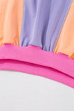 Color Block Patchwork Drop Shoulder Sweatshirt with Pockets- 2 Colors