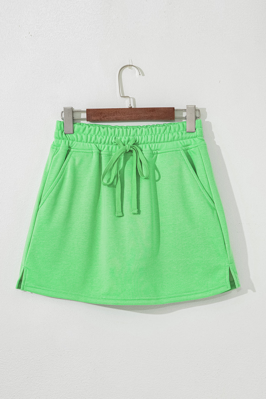 French Terry Drawstring Skort with Pockets- 3 Colors