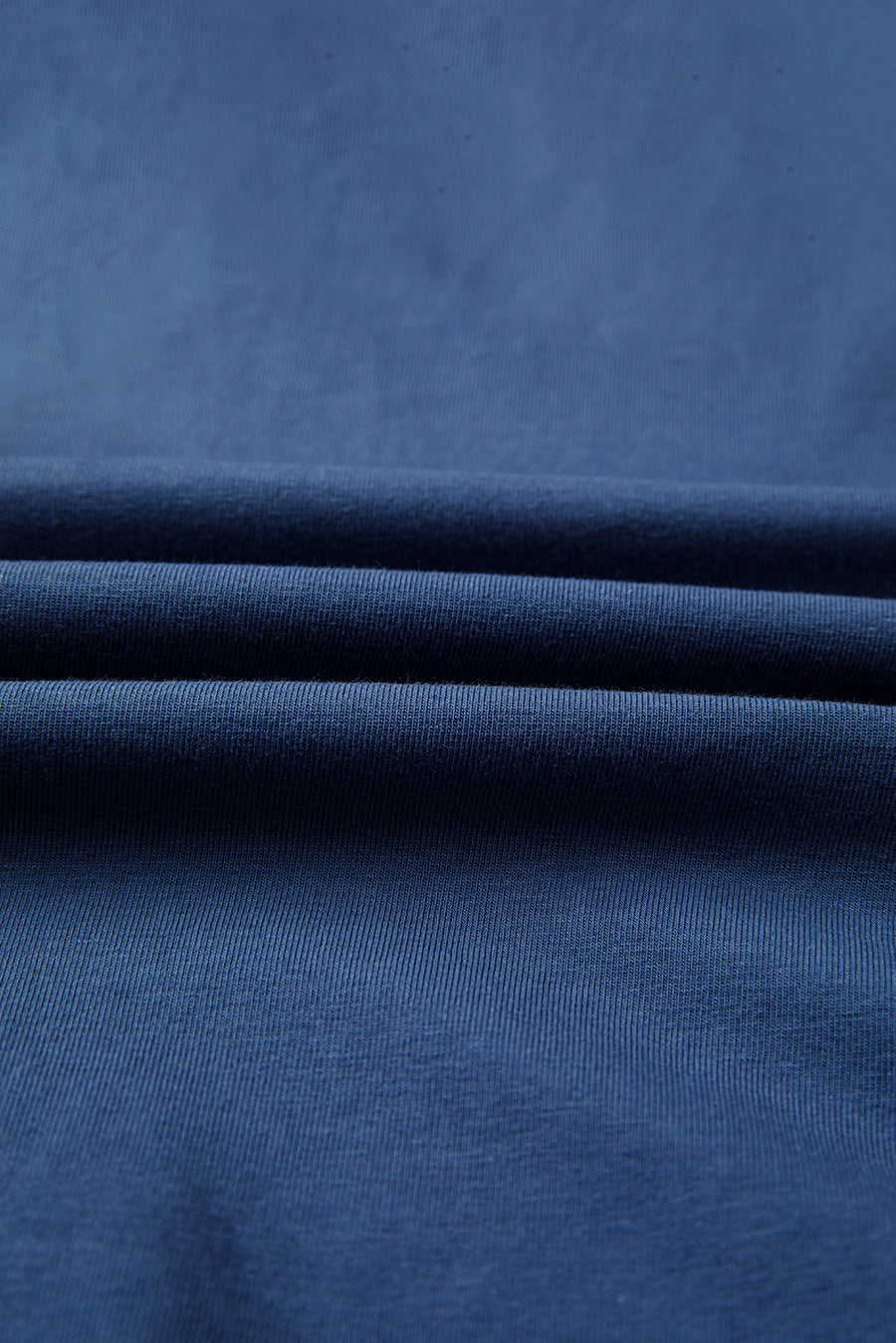 Blue & Cream Knit Color Block Patchwork Star Patch Sweatshirt