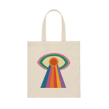 Retro Evil Eye Canvas Tote Bag