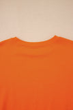 Varsity Striped Drop Shoulder Pullover Sweatshirt & Mini Skort Set- 6 Colors