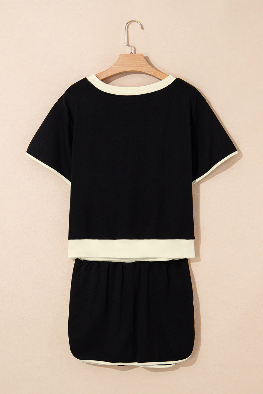 *Pre-Order* Color Block Drop Shoulder T-Shirt and Skort Set- 5 Colors