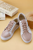 Glitter & Star Patchwork PU Leather Sneakers- 2 Colors