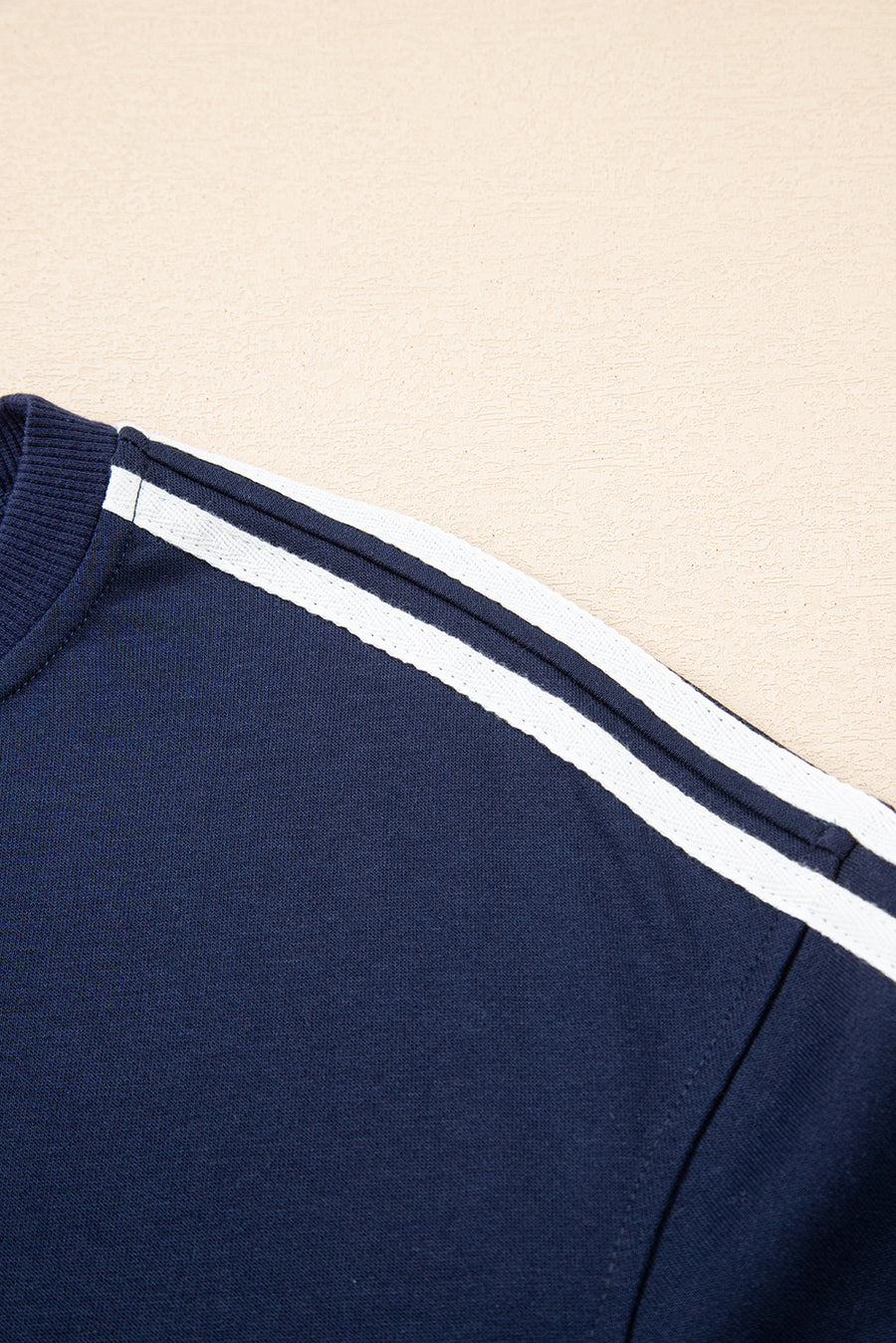 Varsity Striped Cropped Sweatshirt and Wide Leg Pants Matching Set- 5 Colors