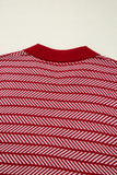 Striped Contrast Trim Sleeveless Collared Sweater- 3 Colors
