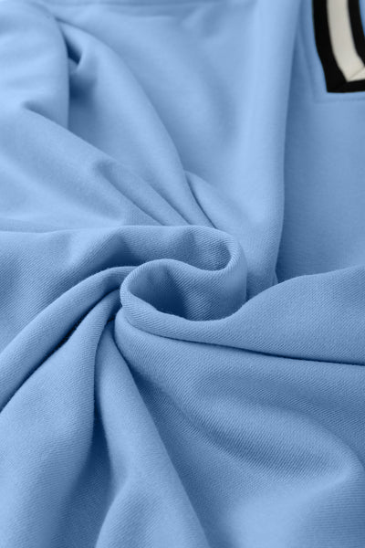 Purple Orchid Contrast Trim V Neck Sleeveless Mini Dress