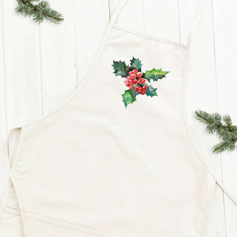 Holly and Berries - Women's Apron