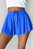 Ribbon Drawstring High-Waist Lined Tennis Skort- 6 Colors