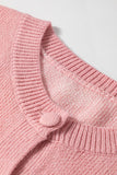 Light Pink Heart Pattern Cardigan 2