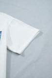 Printed Denim Chest Pocket Graphic T-Shirt- 2 Colors