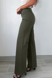 2-Button High Waist Wide Leg Jeans- 4 Colors