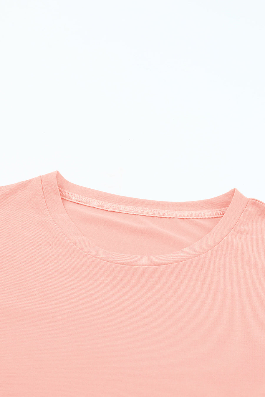 Basic Crew Neck Rolled Sleeve T-Shirt- 12 Colors
