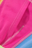 Color Block Patchwork Drop Shoulder Sweatshirt with Pockets- 2 Colors