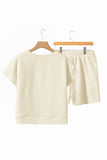 Textured Short Sleeve Top and Shorts Set- 7 Colors