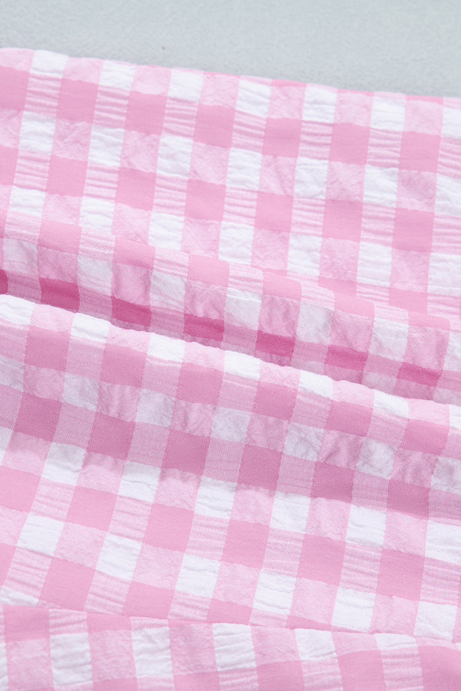 Gingham and Striped Ruffle Trim Lace Tie Shorts- 3 Colors