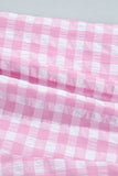 Gingham and Striped Ruffle Trim Lace Tie Shorts- 3 Colors