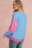 Color Block Drop Shoulder Sweatshirt- 4 Colors