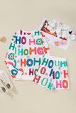 Pink Santa Claus Graphic Christmas Tree Long Sleeve Pajama Set- 2 Colors