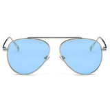 HIDALGO Metal Oversized Tinted Lens Aviator Sunglasses- 8 Colors