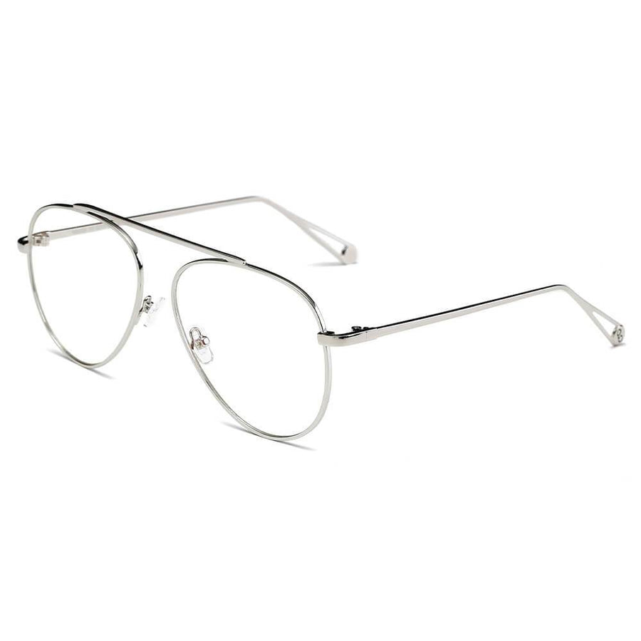 HIDALGO Metal Oversized Tinted Lens Aviator Sunglasses- 8 Colors