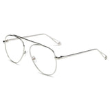 HIDALGO Metal Oversized Tinted Lens Aviator Sunglasses- 8 Colors