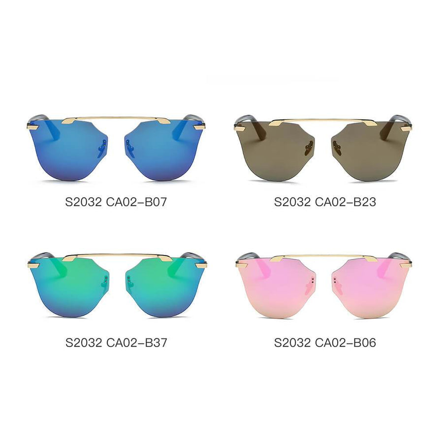 ALLEGAN Round Cat-Eye Sunglasses- 4 Colors