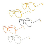 ENID - Trendy Aviator Clear Lens Sunglasses- 5 Colors