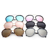 FARMINDALE | Polarized Circle Round Brow Bar Sunglasses- 6 Colors