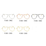 ENID - Trendy Aviator Clear Lens Sunglasses- 5 Colors